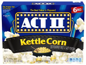 ACT II Kettle Corn Popcorn Export